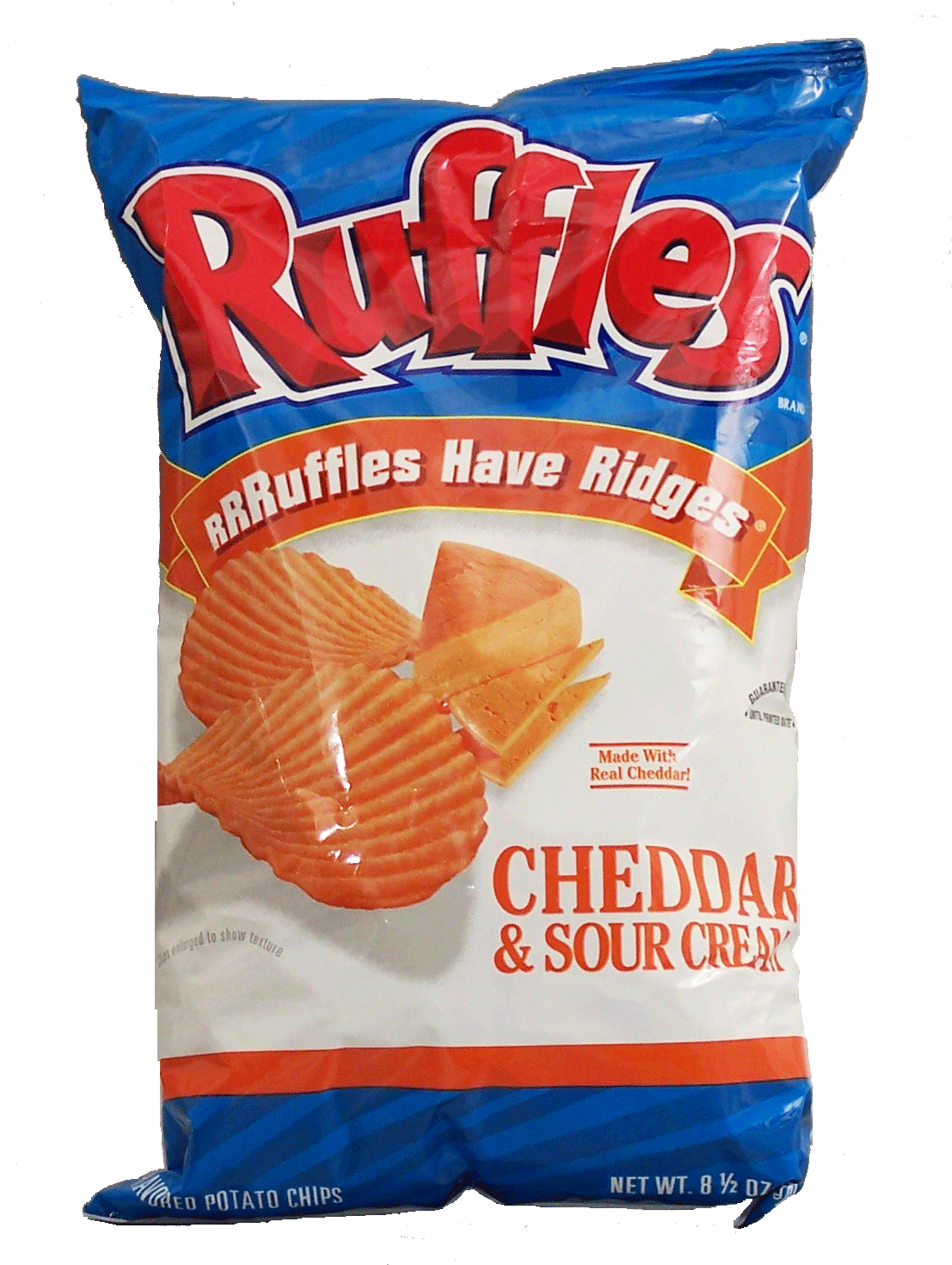 Ruffles&nbsp;&nbsp;cheddar & sour cream flavor potato chips Full-Size Picture
